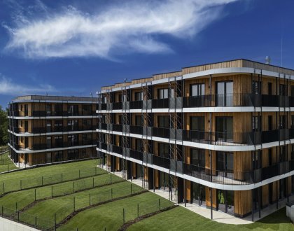 Dokončili jsme rezidenční projekt Timber Praha v areálu Arcus City