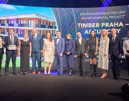 Timber Praha je letošním Environmentálním projektem roku v soutěži „Best of Realty 2024"